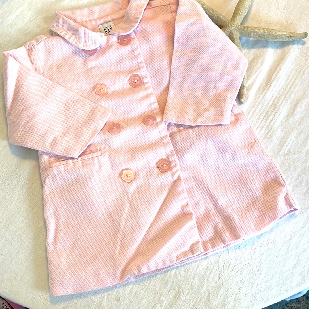 babyGap pink pea coat size 12-18 months